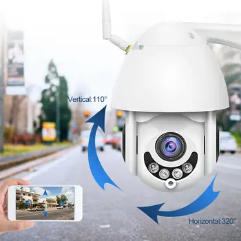 Wireless Wifi Camera IP 1080P de Exterior Speed Dome Camera de Securitate Cu Built-in Microfon de Supraveghere CCTV de Securitate Acasă