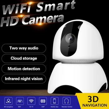720P/1080P 360 Inteligent PTZ WIFI Camera IP de Interior fără Fir Anti-hoț de Securitate CCTV Pan IR Noapte Viziune Cam Cu 360Eye S APP