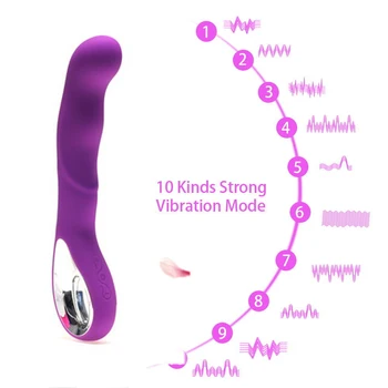 10 Viteze Silicon USB Reîncărcabilă rezistent la apa AV Wand massager G Spot Vibratoare Puternice Erotic pasarici rase Vibratoare jucarii Sexuale pentru Femei