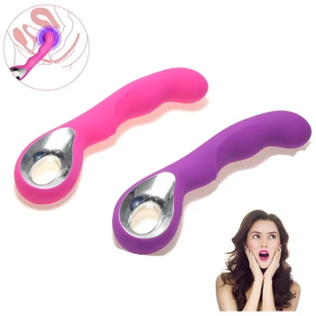 10 Viteze Silicon USB Reîncărcabilă rezistent la apa AV Wand massager G Spot Vibratoare Puternice Erotic pasarici rase Vibratoare jucarii Sexuale pentru Femei