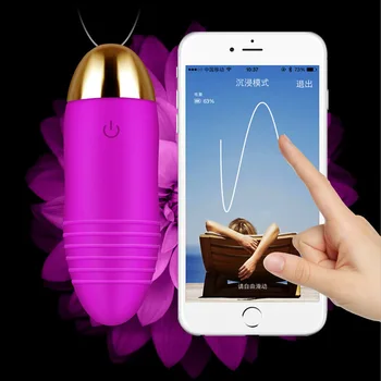 Android IOS App Telefon Inteligent Vibrator Wireless Bluetooth Jucărie Sexuală Kegel Remote Control Mini minunat Sari Ou Sex Produse pentru Masaj