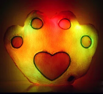 36cm Luminos LED in Forma de Inima Laba Pluș Perna Fierbinte Colorat pentru Copii Jucarii Cadou de Ziua Stralucitoare Perna Umplute Jucării