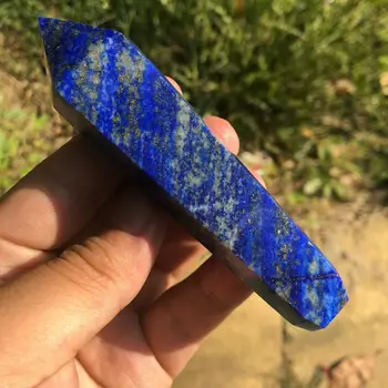 Naturale Rare lapis lazuli Piatră de Cristal Fumat Pipa Reiki de Vindecare