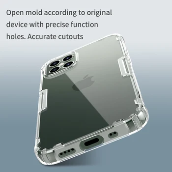 Caz moale pentru iPhone 12 Mini Nillkin Nature Clar Moale Silicon TPU Acoperire pentru iPhone 12 Pro Max Cazul