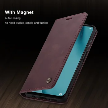Retro PU Caz din Piele Pentru Huawei P40 Lite P20 P30 Mate 30 PSmart 2019 Bucura 7S Portofel Titularului Cardului Magnetic Flip Book Cover