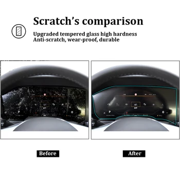 Pentru Volkswagen Touareg 2019 2020 tabloul de bord panoul de film digital pilotaj protector de ecran de film TPU acoperire ecran LCD cover