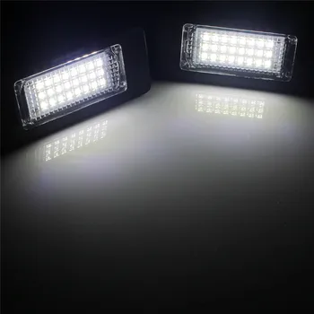 ANGRONG 2x Canbus LED Numărul de Înmatriculare Lampă de Lumină Pentru BMW 1 2 3 4 5 Seria X E82 F22 F32 E39 E60 E90 E92 E84