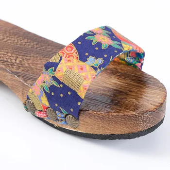 Femeie Stil Chinezesc Pantofi De Lemn Tradiționale Japoneze Geta Saboți Flip-Flops, Papuci De Casă Anime Cosplay Saună Kimono Sandale