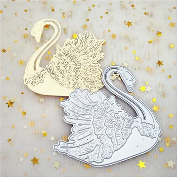 ZhuoAng Desene animate două swan design tăiere de metal mucegai albumul album de relief relief DIY hârtie de luare de card decorative mucegai