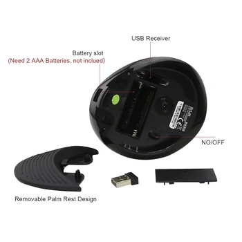 Delux M618 Ergonomic Vertical Wireless/Fir Mouse Gamer Calculator 5D Mause Moda 1600 DPIUSB Optical Gaming mouse Pentru Laptop PC