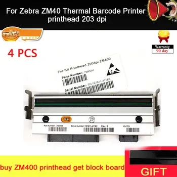 4buc termică Nouă imprimantă de etichete de imprimare cap De Zebra ZM400 200dpi imprimanta de coduri de bare etichetă imprimante Piese de capul de imprimare Garanție de 3 luni