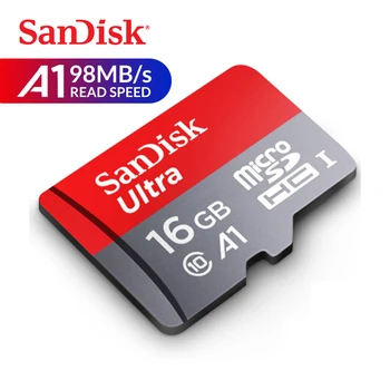 SanDisk Ultra Card de Memorie UHS-I U1 Trans Flash 98MB/s C10 16GB micro SD Card microSDHC Full HD Card TF pentru Smartphone Tableta