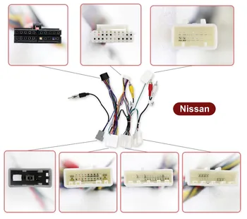 Masina universala de sex Masculin ISO Radio Cabluri de Sârmă Cabe Cablaj Adaptor Conector Plug-in pentru Nissan Masini