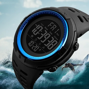 Moda Barbati Smart Watch Bluetooth Digital Sport Încheietura Ceas Sport rezistent la apa Smartwatch