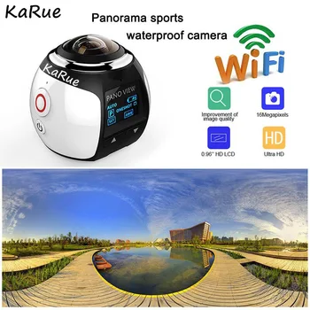 KaRue V1 camera 360 de Acțiune aparat de Fotografiat Wifi 2448*2448 Ultra HD Mini Camera Panorama de 360 de Grade Sport de Conducere VR Camera