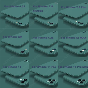 Pentru IPhone 11 Pro Max 12 Noi Lichid de Silicon Caz de Telefon Telefon Acoperă pentru IPhone XR XS Max X 7 8 6S Plus SE 2 2020 Acoperi Caz
