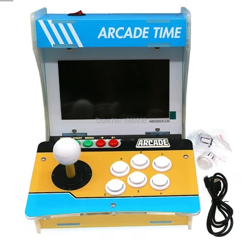 Acrilice Bartop Mini Masina de Arcade de 7 Inch Ecran LED de Luptă Stick Consola Multi-Joc 1233 în 1 Un Jucător Joystick