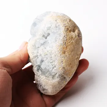1 BUC 600-1000g Madagascar Naturale Celestite Cristal Druzy Cluster Cer Albastru Geode Minerale-Specimen de Decor Acasă