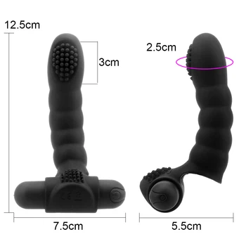 OLO Cu 10 Puternice Vibrații de sex Feminin Masturbator Jucarii Sexuale Pentru Femei cu Degetul Maneca Vibrator pentru Clitoris Stimulator Vaginal Masaj