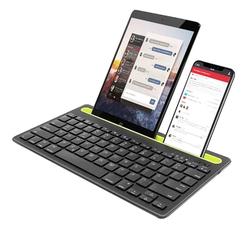 Wireless Bluetooth Dual Conecta Tastatura Pentru iPad Mini PC Tastatura Laptop Pentru iPhone, Samsung, Xiaomi Tabletă, Telefon Mobil, Calculator