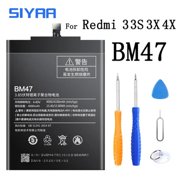 BM41 BM44 BM47 BN42 BN35 Pentru Xiaomi Redmi 3 3S 4X 4 5 Hongmi 1S 3X Înlocuirea Bateriei Capacitatea Reală de Telefon Mobil Bateria