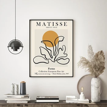 Vintage Abstract Matisse, Picasso Frunze De Arta De Perete Panza Pictura Nordică Postere Si Printuri Boho Poza Perete Pentru Living Decorul Camerei