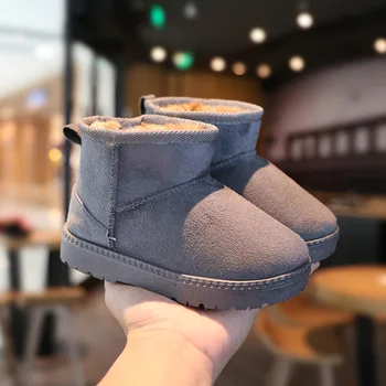 Cizme de Iarna pentru Copii Cizme de Iarna pentru Femeie 2020 piele de Căprioară pentru Copii Fete Baieti Pantofi de Moda Pantofi Drăguț Copil Zapatos Botas De Agua