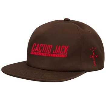 Cactus Jack Snapback Cap De Bumbac Broderie Travis Scott Șapcă De Baseball Bărbați Femei Reglabil Hip Hop Tata Pălărie Os Pălării