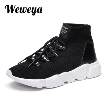 Weweya Brand Ciorap Plasă Adidasi de Vara Unisex în aer liber Încălțăminte de Moda Pantofi Casual pentru Om Dantelă-Up Pereche de Pantofi de Tenis Masculino