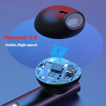 TWS Bluetooth 5.0 Căști fără Fir, Căști 9D Stereo Joc de Sport Bluetooth Căști Căști Cu Microfon, Control Tactil