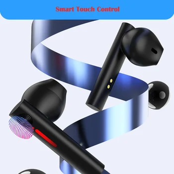 TWS Bluetooth 5.0 Căști fără Fir, Căști 9D Stereo Joc de Sport Bluetooth Căști Căști Cu Microfon, Control Tactil