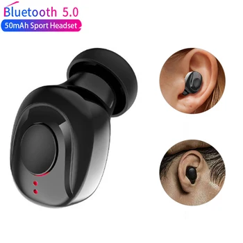 X18 Mini Bluetooth 5.0 Căști fără Fir, Căști Stereo HIFI Sound Sport Casca Handsfree set de Căști cu Microfon Pentru Samsung Huawei