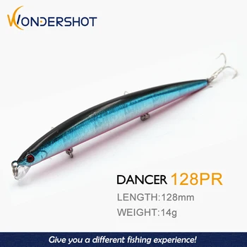 Wondershot A11 128mm 14g Jerkbait Momeli de Pescuit Pește Momeli Proaspete Sare de Apă Artificiale Greu Momeli Pentru Stiuca Si Biban