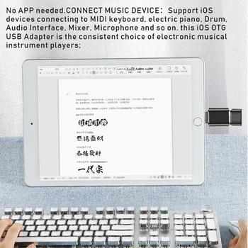 Aparat de Fotografiat USB Adapter, iOS OTG la USB-a pentru Telefon 11 Pro X 8 iPad pentru Unitate Flash USB, Card Reader, Tastatura, Camera, Microfon