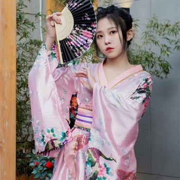 Kimono Japonez Rochie De Moda Cardigan Femei Yukata Kawaii Haine De Epocă Haori Halat Festivalul De Streetwear Homewear Pijamale Otome