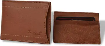 Pielini-bărbați de portofel din piele de vițel, cu mai multe portofelul și din portofel detașabil departamente. Portofel din piele