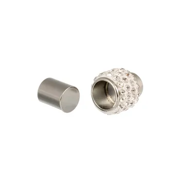 LINSOIR 10buc/lot Cleme Magnetice se Potrivește 5 6 7 mm Cablul de Piele Bratari Capace Conectori pentru Bijuterii DIY Face F875