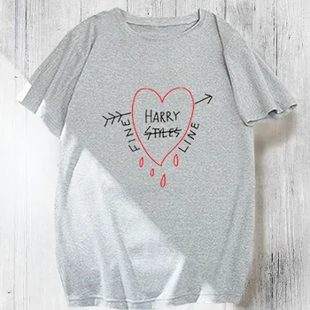 Harry Styles Linie Fină Amuzant Tricou de îmbrăcăminte pentru tineri femei bumbac imprimat harajuku tricou vintage de vara femei vogue topuri