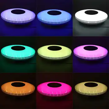 200W WiFi RGB LED Estompat Muzica Lumina Plafon de Iluminat Acasă APP bluetooth de Muzică Ușoară Dormitor Inteligent Lampă de Plafon+Control de la Distanță