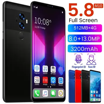 M10 5.8 Inch Smartphone 8 Core ROM 512MB RAM 4G 3200mAh HD 8MP aparat de Fotografiat Al Telefonului Inteligent Android Suport Dual Sim-Carduri
