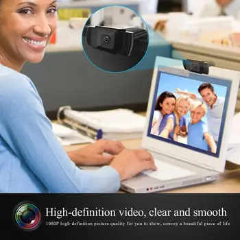 HD 1080P 5MP Webcam Built-in Microfon Auto Focus High-end de Apel Video de Periferice pentru Calculator, Camera Web pentru PC Laptop-ul Joc Cam