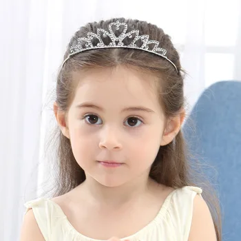 Cute Princess Crown hairband Ac de par Set Cadou pentru Copii Fete de păr capul hoop benzi hairgrips copii tiara frizură accesorii