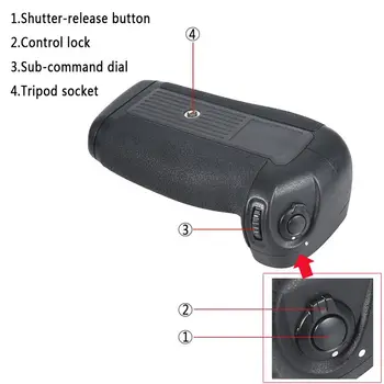 ABHU-Pro de la Distanță Ir Mb-D16 Vertical Grip Baterie Pentru Nikon D750 Slr aparat de Fotografiat Digital și En-El15