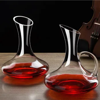 1500ML Mare Decantor de Cristal lucrate Manual Vin Roșu Coniac Pahare de Sampanie Decantor Sticla Ulcior Pourer Aerator Pentru Familie, Bar