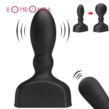 Anal Gonflabil Vibrator Pentru Bărbați Masturbator 12 Viteza Wireless De Control De La Distanță Anal Dildo Vibrator Adult De Sex Masculin, Prostata Pentru Masaj
