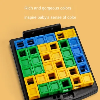 40 Provocări Sari Cutie de Ladă Mintea Provocator Distractiv de Formare Imaginația Spațială IQ-ul Inteligent Joc de Masă Jucarii Educative pentru Copii