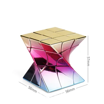 ADN-ul Magic Neo Cube 3x3x3 Metalizat Galvanizare Răsucite Cube Limited Edition Moară de vânt Fisher Intortocheat Cub Jucarii Educative Cubo