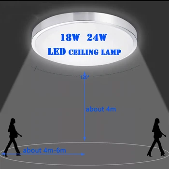 Plafon lampă cu LED-uri Radar induse de 18W/24W 220V coridor coridor coridor scara de uz casnic lampă de plafon