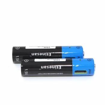 8pcs Etinesan 1.5 V AAA 600mWh li-polimer baterie reîncărcabilă litiu-ion creative USB baterie + cablu de încărcare Micro