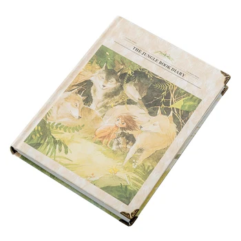 Vintage Wolfboy Prieteni De Pădure De Culoare Notebook-Uri De Hârtie Tipărită Jurnalul Carte De Școală, Rechizite De Birou Papetărie